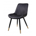 Chaise ergonomique Emmanuel - Noire - Set de 4 pièces