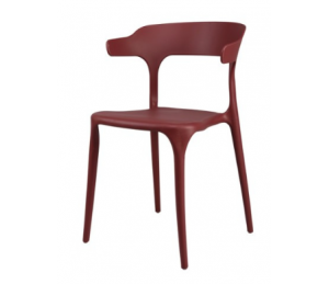 Chaise ergonomique Gabriel - Rouge - Set de 4pcs