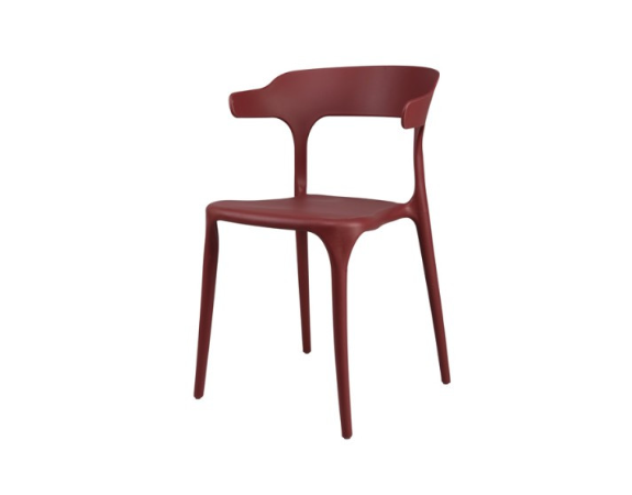 Chaise ergonomique Gabriel - Rouge - Set de 4pcs