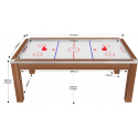 Air Hockey convertible Toronto bois Foncé 7 Ft