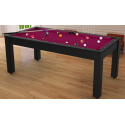 Billard Convertible Delhi Noir 7FT