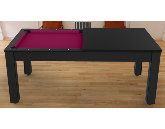 Billard Convertible Delhi Noir 7FT