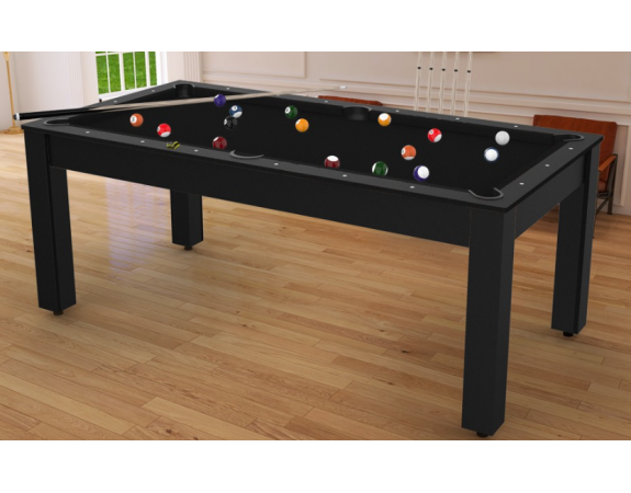 Billard Convertible Delhi Noir 7FT