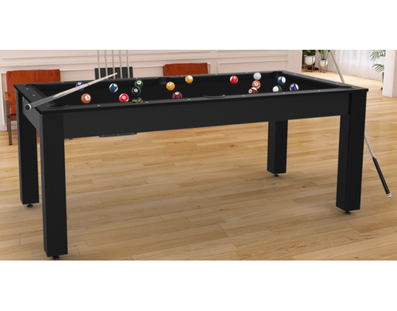 Billard Convertible Delhi Noir 7FT