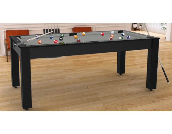 Billard Convertible Delhi Noir 7FT