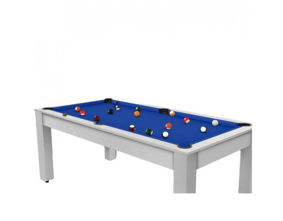 Billard Convertible Delhi Blanc Boisé 6FT