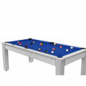 Billard Convertible Delhi Blanc Boisé 6FT