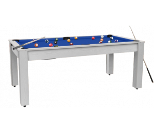 Billard Convertible Delhi Blanc Boisé 6FT