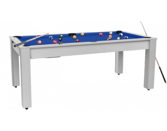 Billard Convertible Delhi Blanc Boisé 6FT