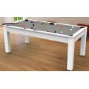 Billard Convertible Delhi Blanc Laqué 6FT