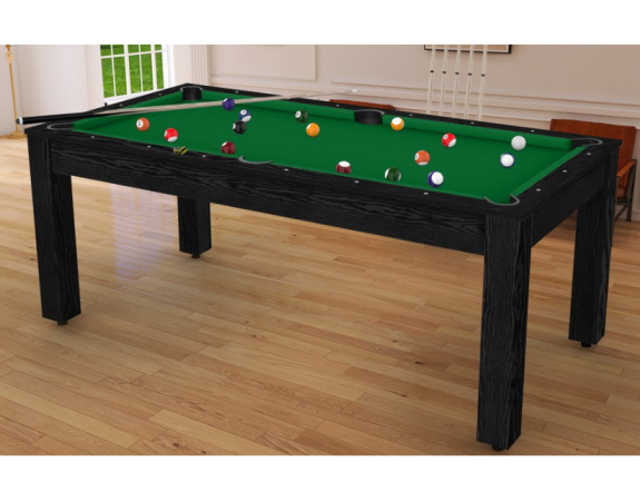 Billard Convertible Delhi Noir Boisé 6 FT