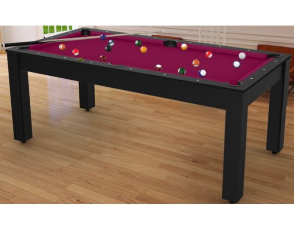 Billard Convertible Delhi Noir 6 FT