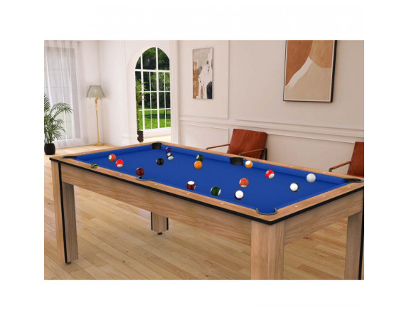 Billard convertible Delhi Bois Foncé Boisé 6FT