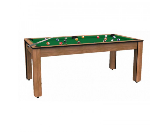 Billard convertible Delhi Bois Foncé Boisé 6FT