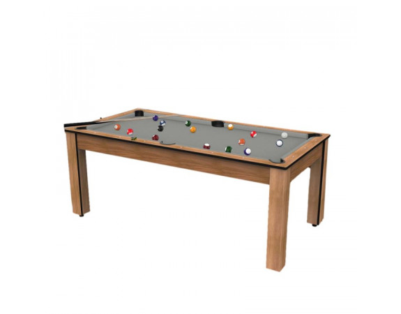 Billard convertible Delhi Bois Foncé Boisé 6FT