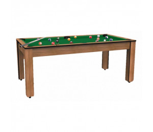 Billard convertible Delhi Bois Foncé Boisé 6FT