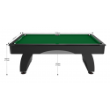 Billard Américain Dallas 7 FT Noir Tapis Vert