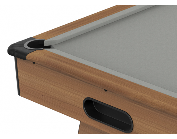 Billard Américain Dallas 7 FT Bois Foncé Tapis Gris