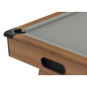 Billard Américain Dallas 7 FT Bois Foncé Tapis Gris