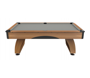 Billard Américain Dallas 7 FT Bois Foncé Tapis Gris