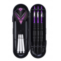 Jeu de 3 fléchettes pro à pointe acier 23gr - Modèle Cupra - Coloris violet