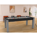 Billard Convertible Delhi Noir pieds gris 6 FT