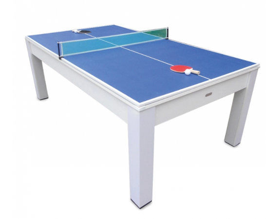 Billard Table 3 en 1 blanc 7 FT