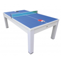 Billard Table 3 en 1 blanc 7 FT