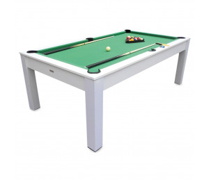 Billard Table 3 en 1 blanc 7 FT