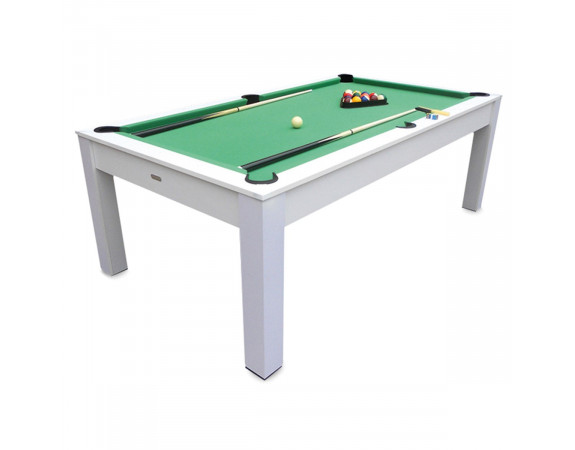 Billard Table 3 en 1 blanc 7 FT