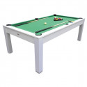 Billard Table 3 en 1 blanc 7 FT