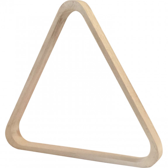 Triangle en bois blanc pour billes 57.2mm