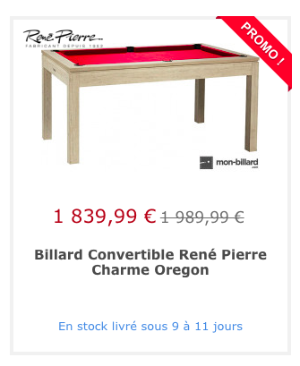 un billard rené pierre en soldes