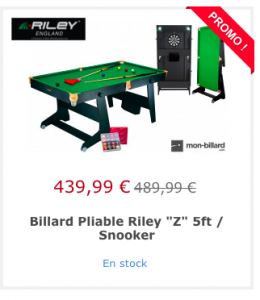 découvrez une table multi jeux en soldes