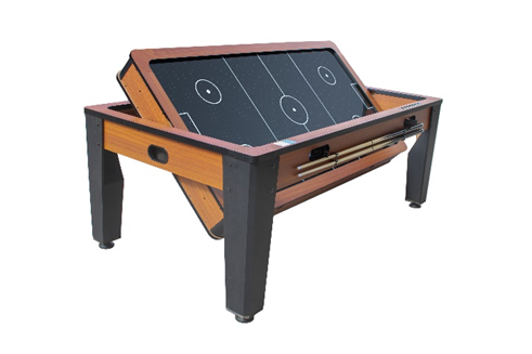 Table rotative Billard + Air Hockey + ping-pong et table Wenge 7FT